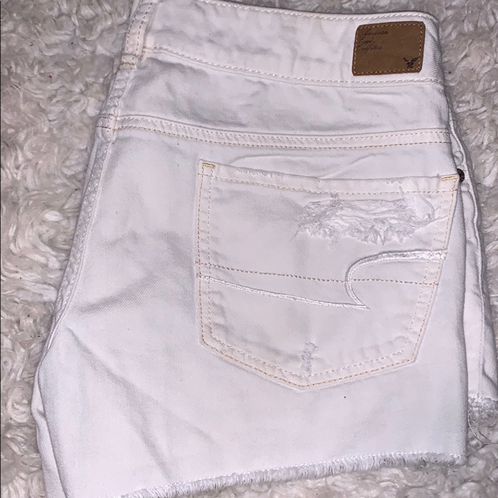 American Eagle outfitters white denim Jean shorts